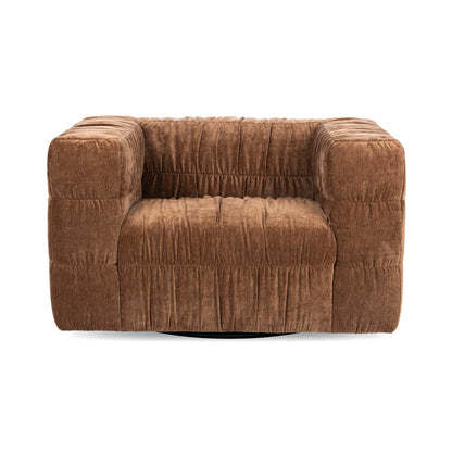 Bronze 100% Polyester Accent Chair Afeela Swivel Chair Collection