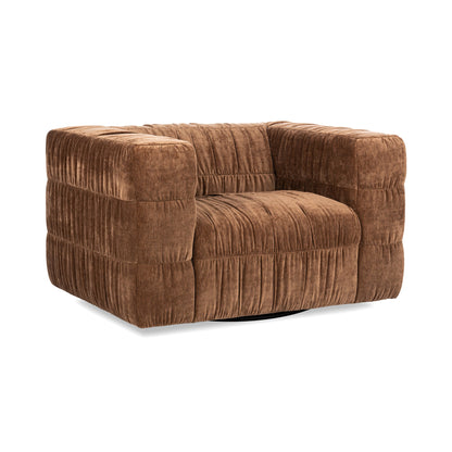 Bronze 100% Polyester Accent Chair Afeela Swivel Chair Collection