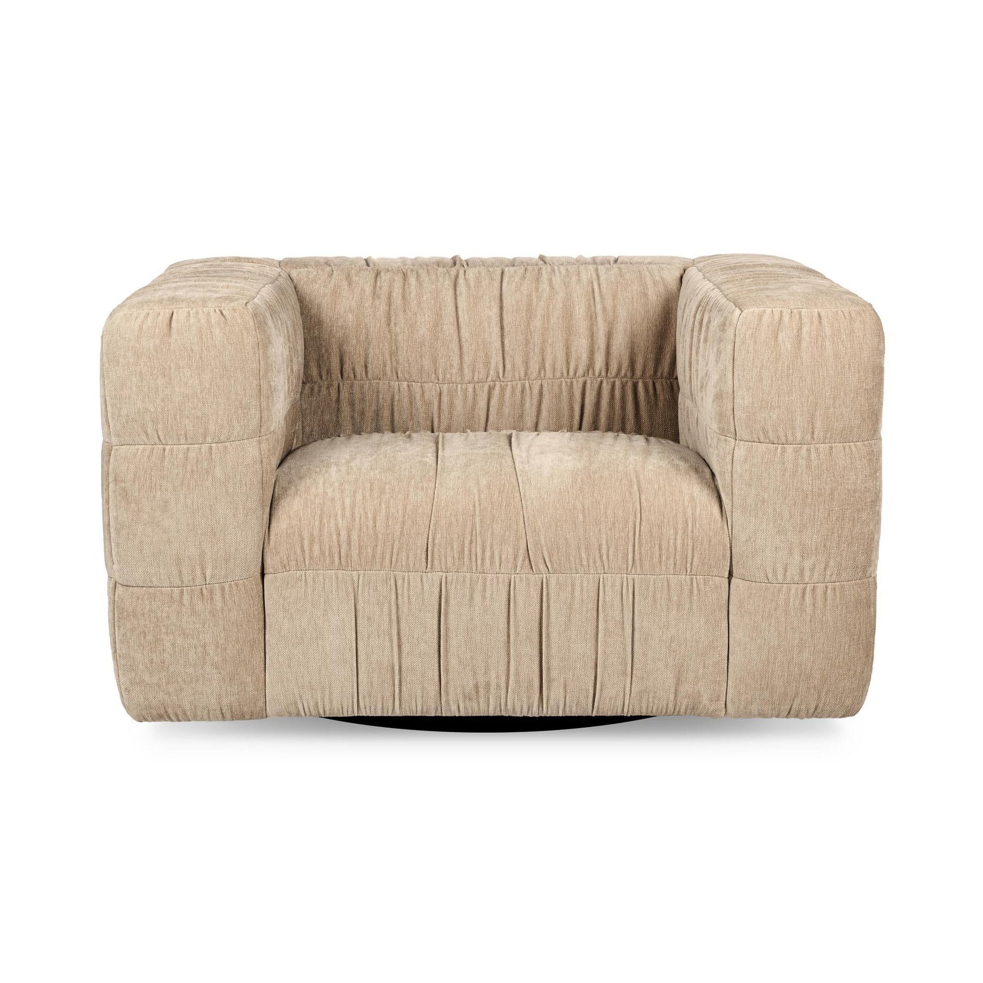 French Vanilla 100% Polyester Accent Chair Afeela Swivel Chair Collection