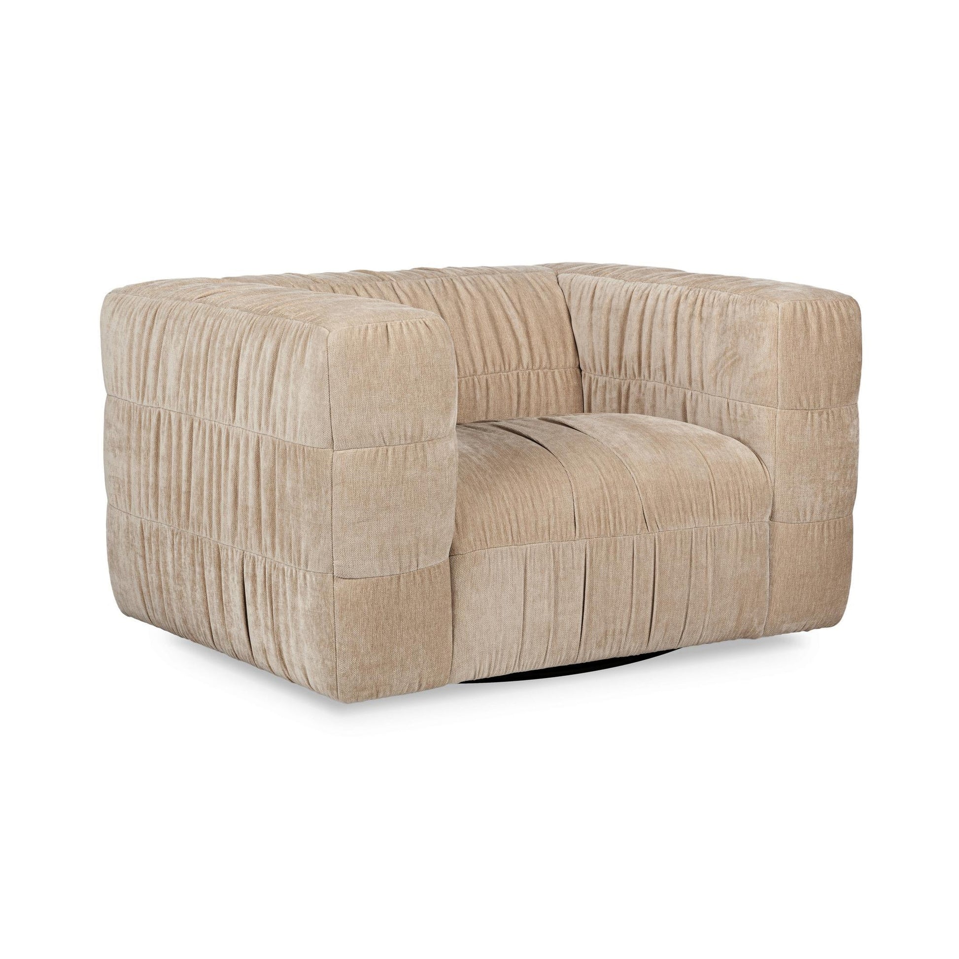 French Vanilla 100% Polyester Accent Chair Afeela Swivel Chair Collection