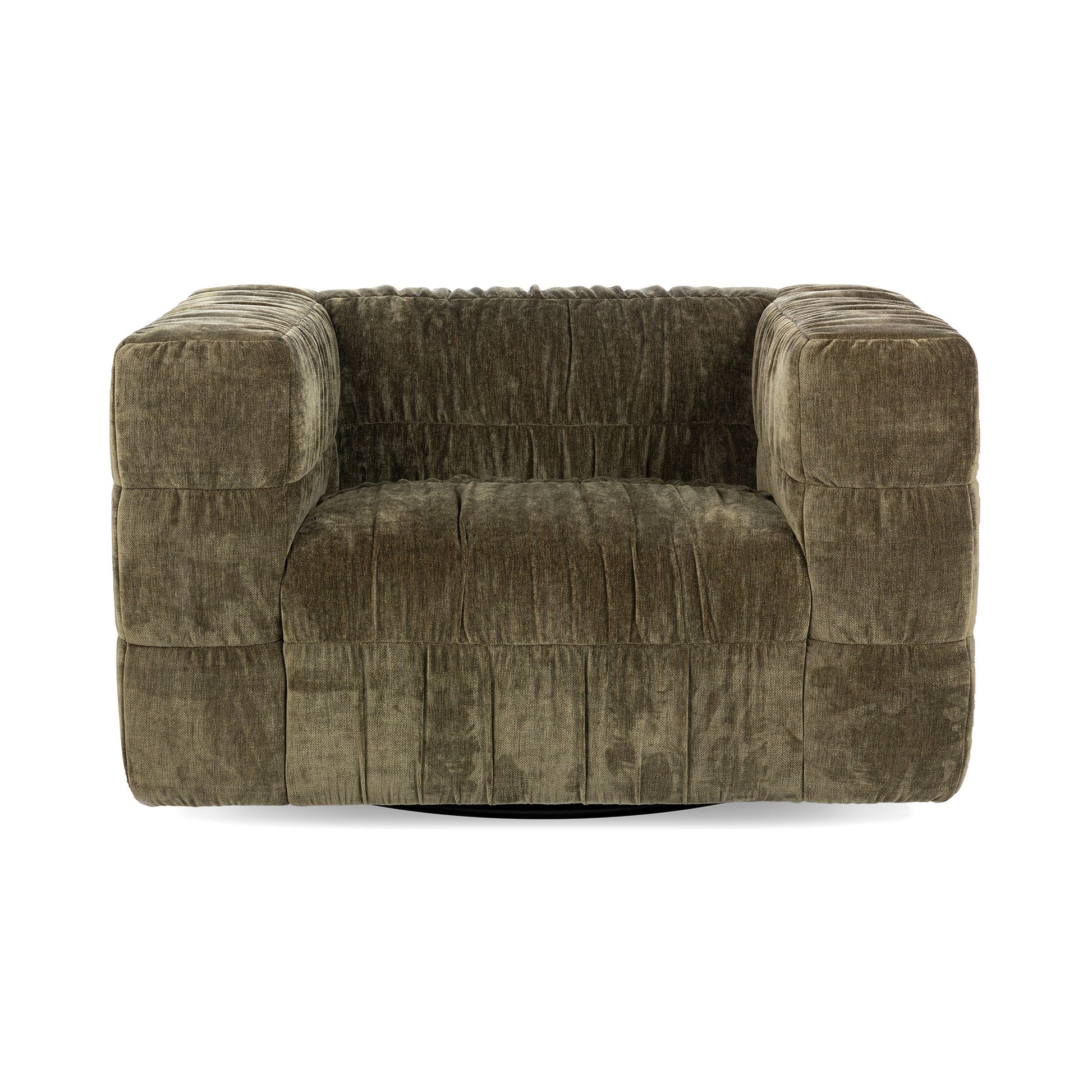 Fern Green 100% Polyester Accent Chair Afeela Swivel Chair Collection