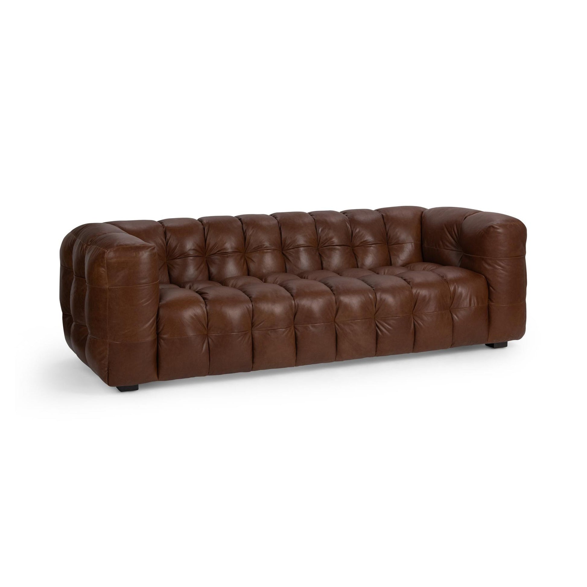 Chestnut Elite Top Grain Leather Sofa Halston Sofa Collection
