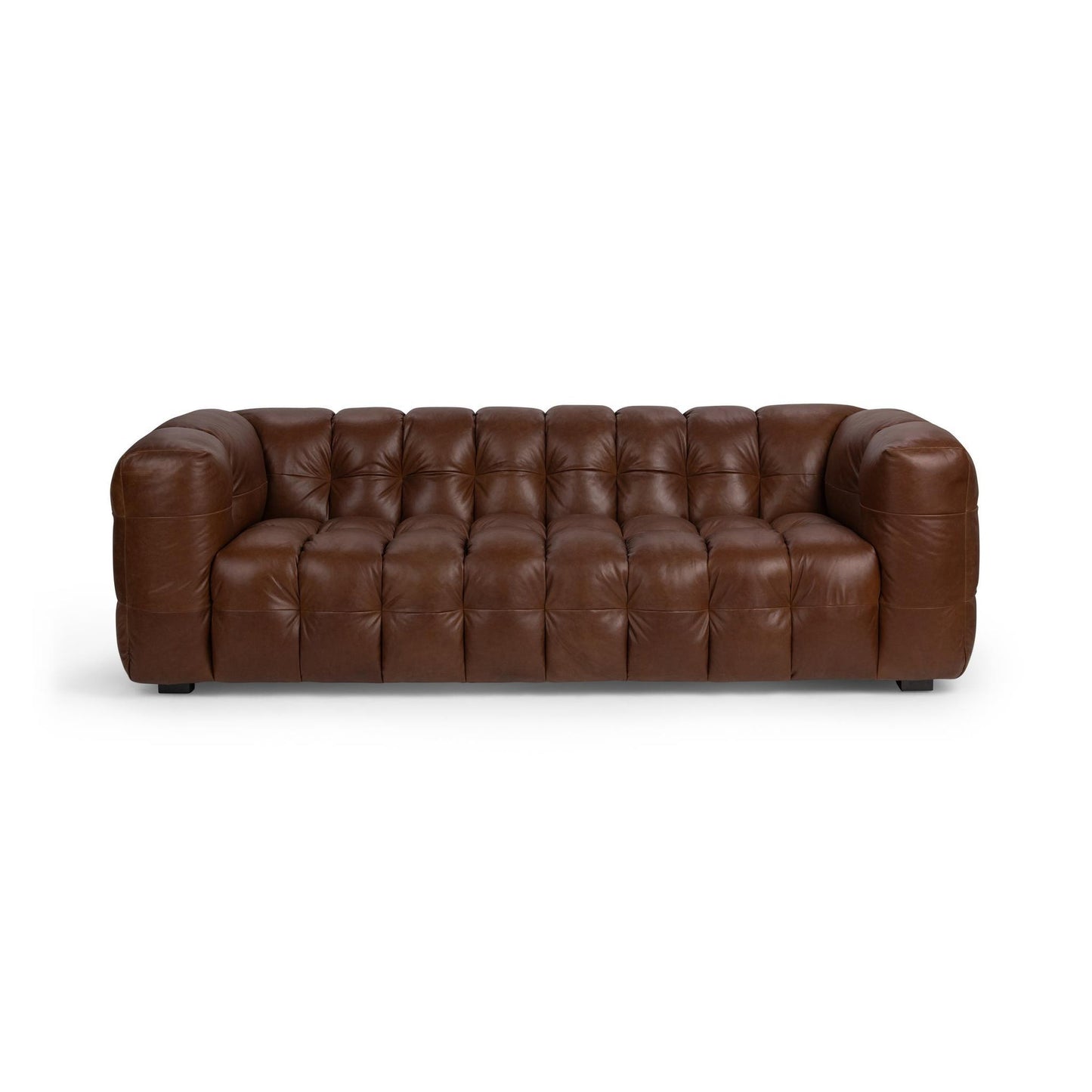 Chestnut Elite Top Grain Leather Sofa Halston Sofa Collection