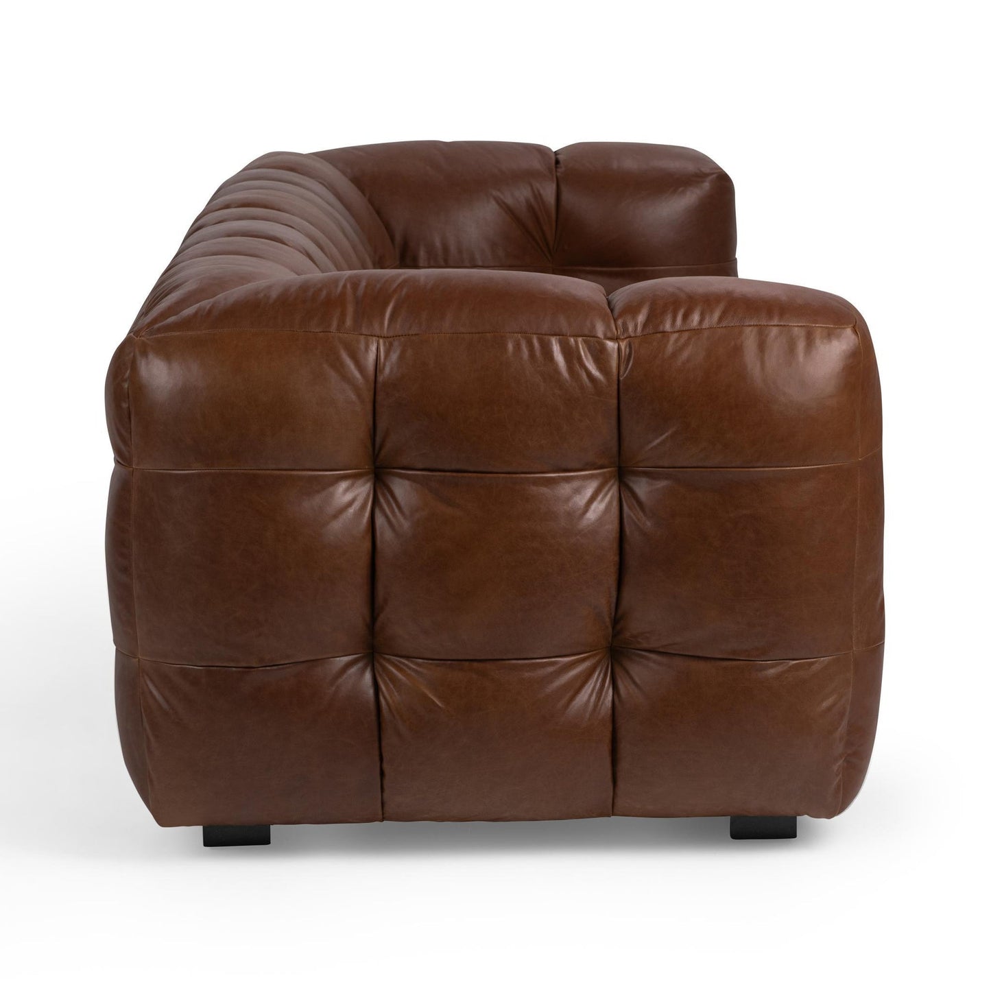 Chestnut Elite Top Grain Leather Sofa Halston Sofa Collection