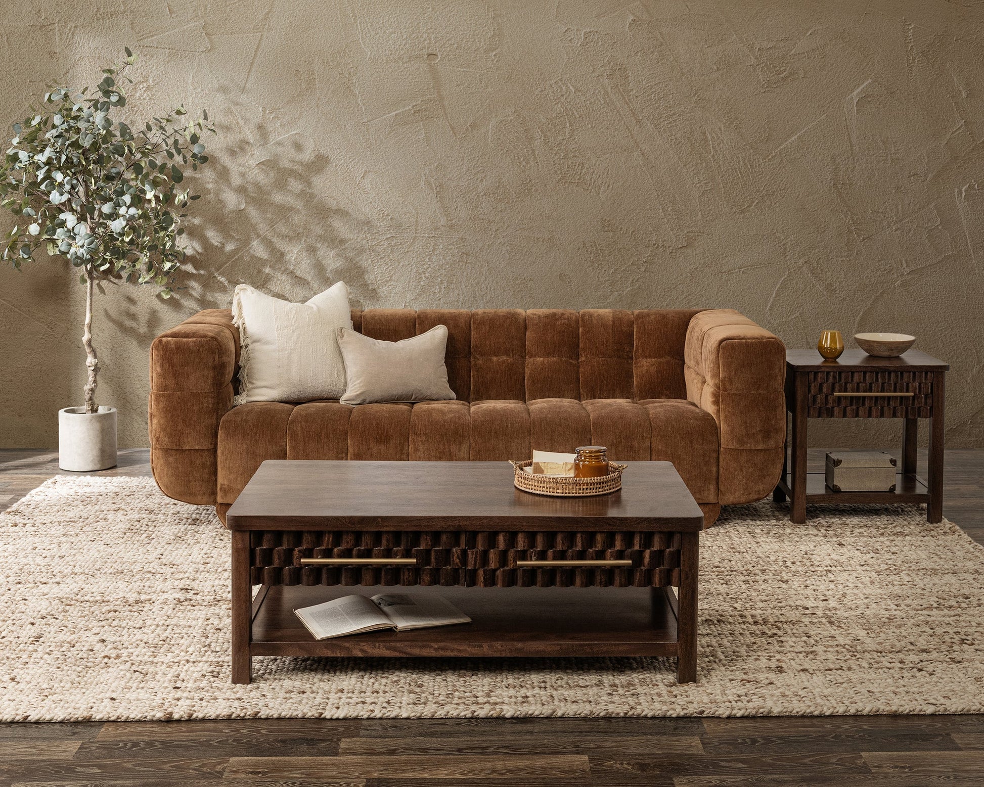 Bronze 100% Polyester Sofa Thea Sofa Collection