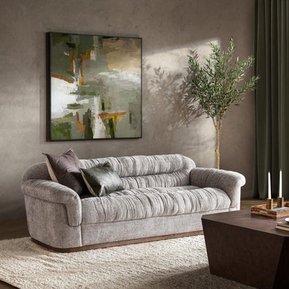 Smoky Pearl 100% Polyester Sofa Adam Sofa Collection