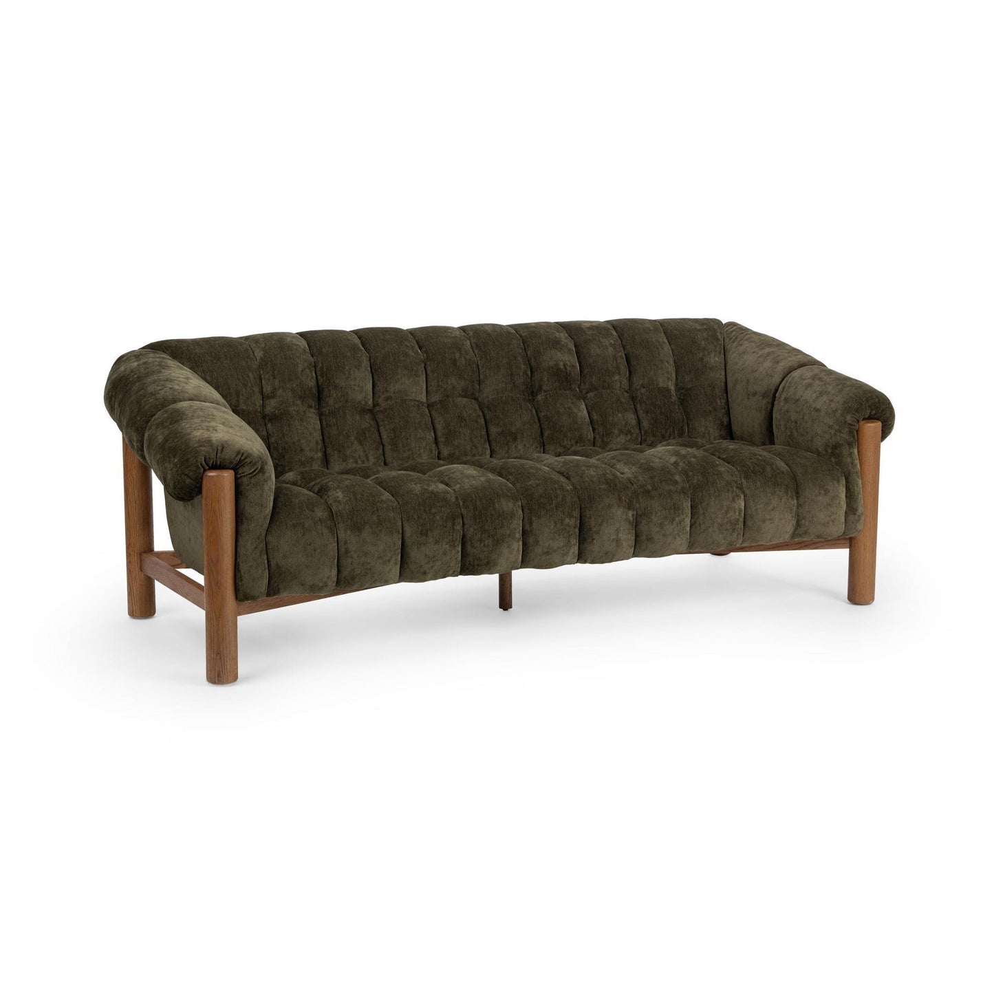 Olive Green 100% Polyester Sofa Sansa Sofa Collection