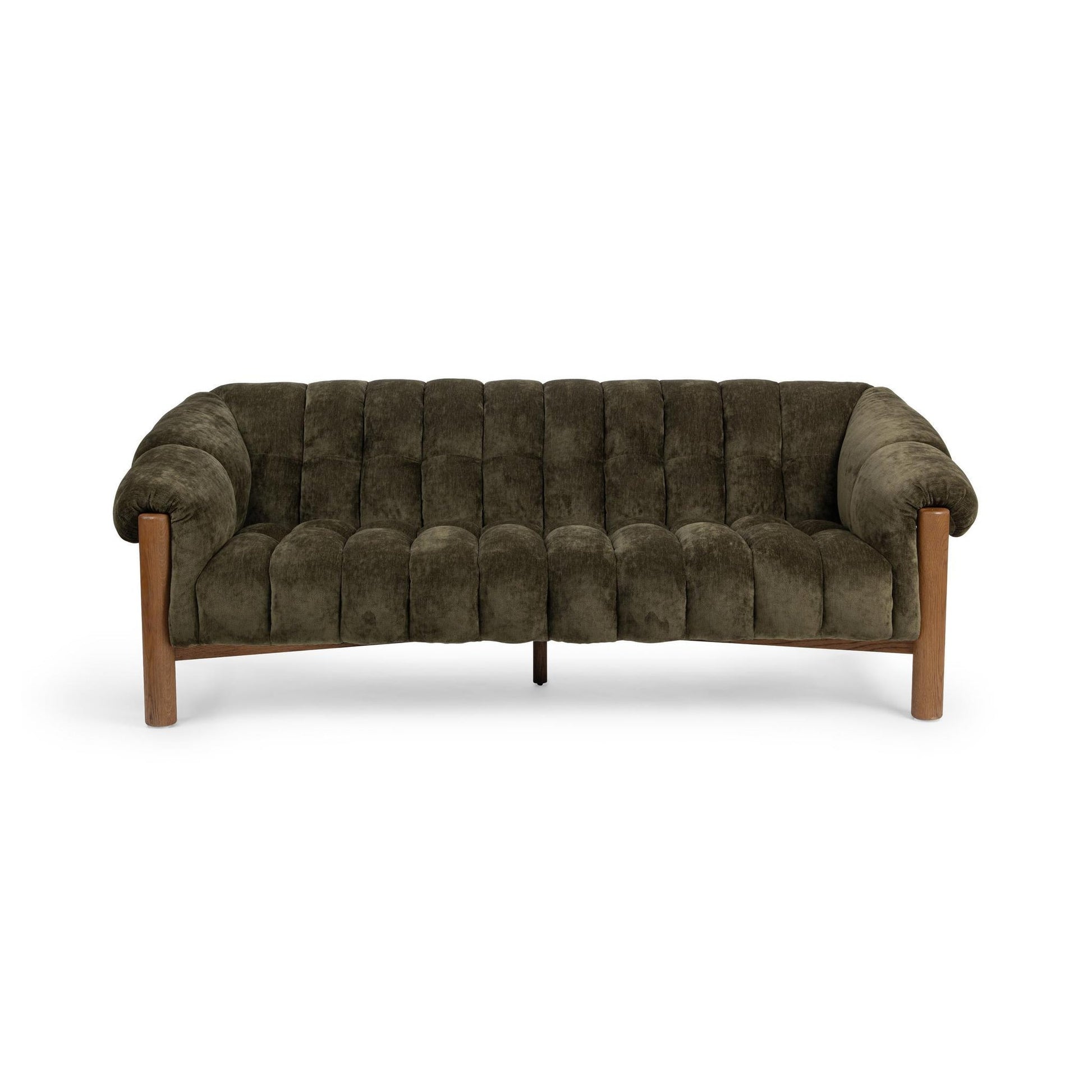 Olive Green 100% Polyester Sofa Sansa Sofa Collection