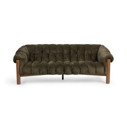 Olive Green 100% Polyester Sofa Sansa Sofa Collection