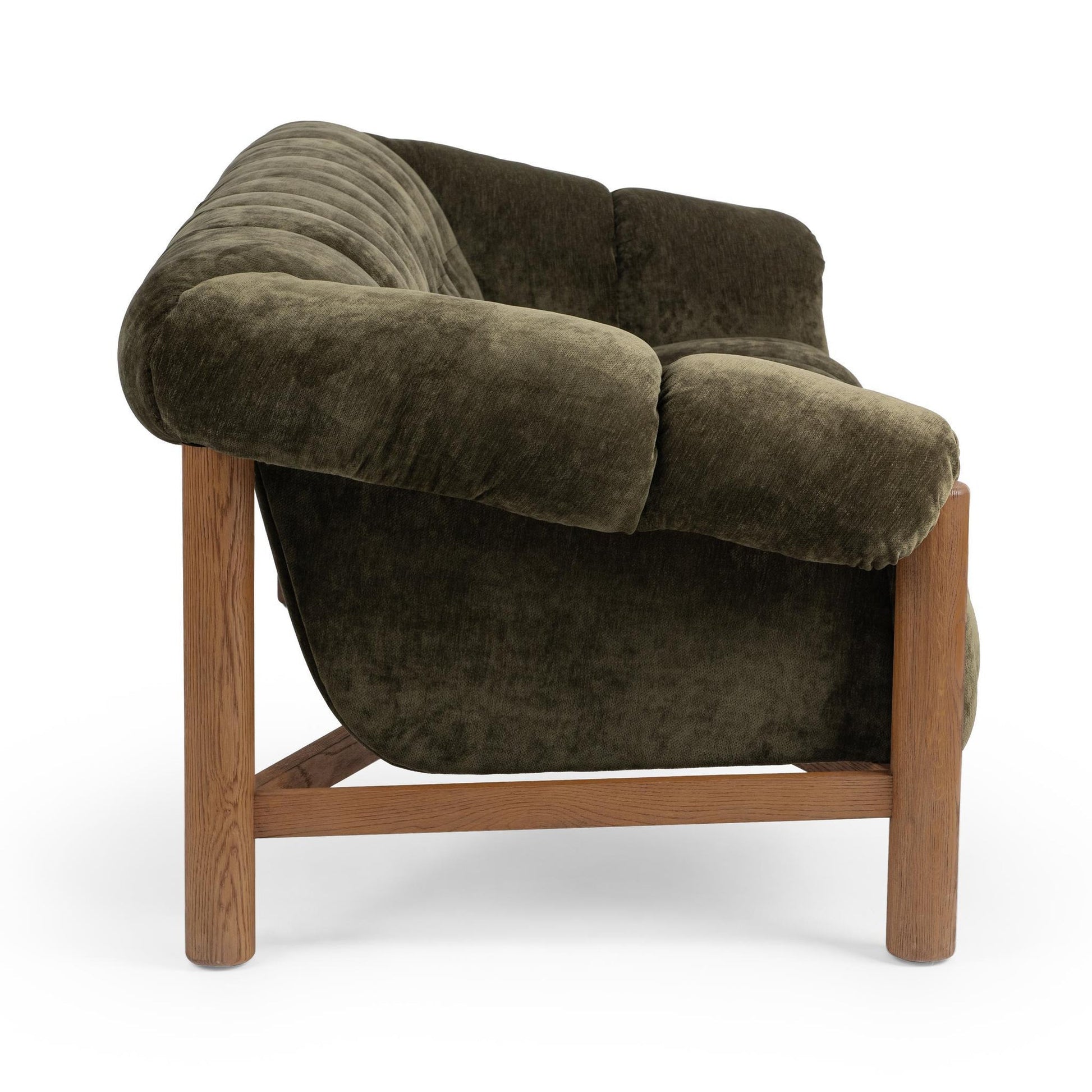 Olive Green 100% Polyester Sofa Sansa Sofa Collection