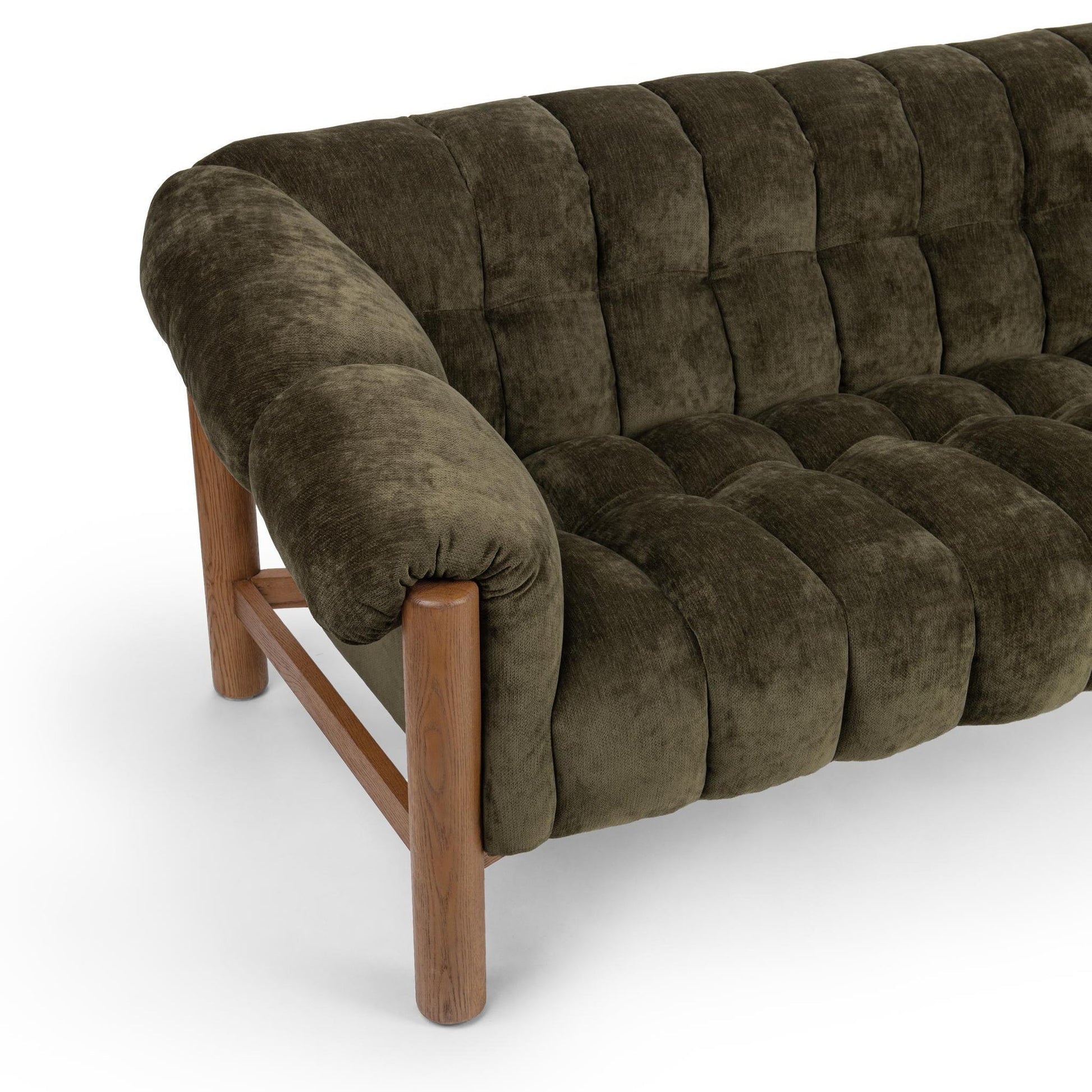 Olive Green 100% Polyester Sofa Sansa Sofa Collection