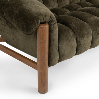 Olive Green 100% Polyester Sofa Sansa Sofa Collection