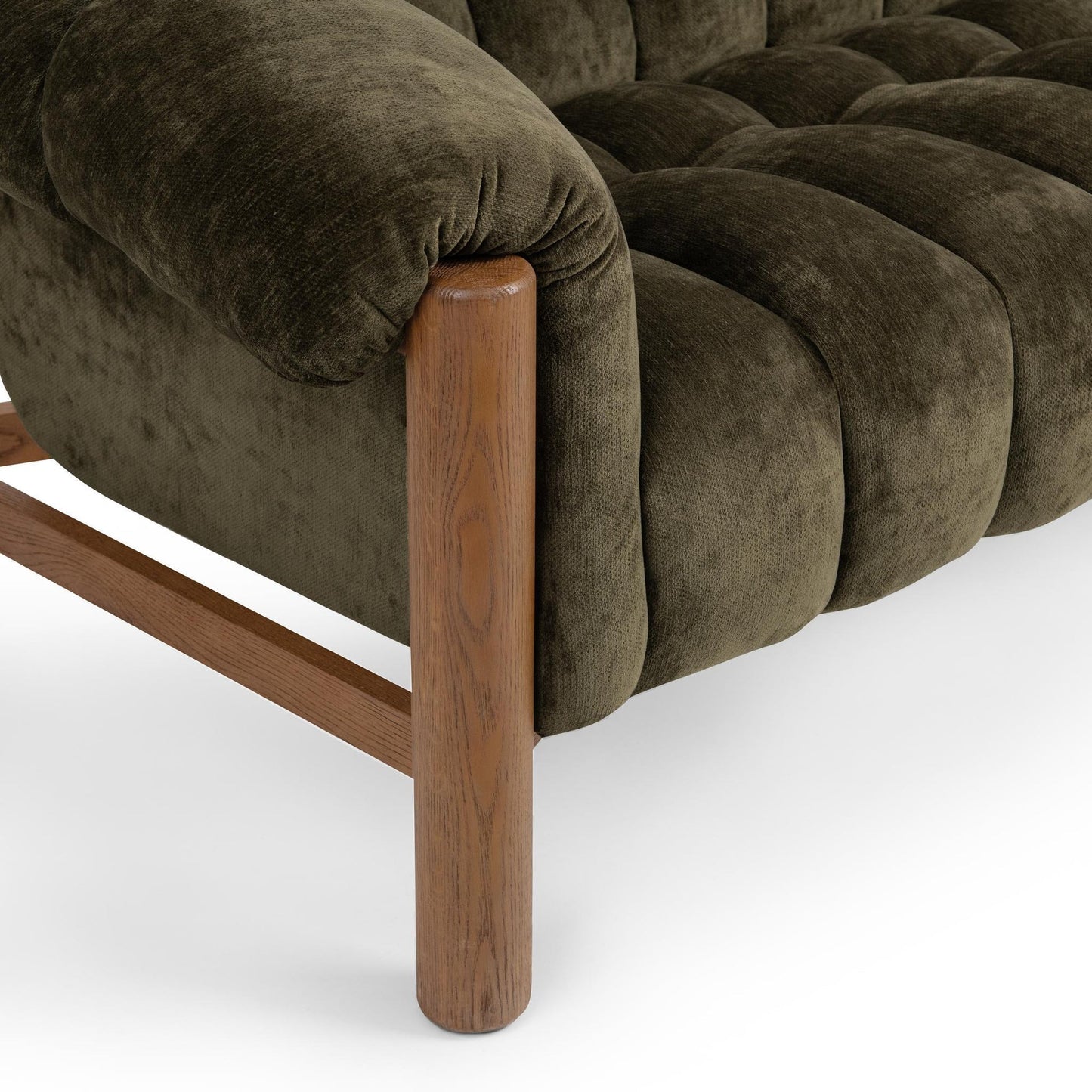 Olive Green 100% Polyester Sofa Sansa Sofa Collection