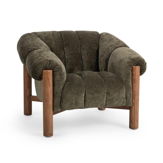 Olive Green 100% Polyester Accent Chair Sansa Accent Chair Collection