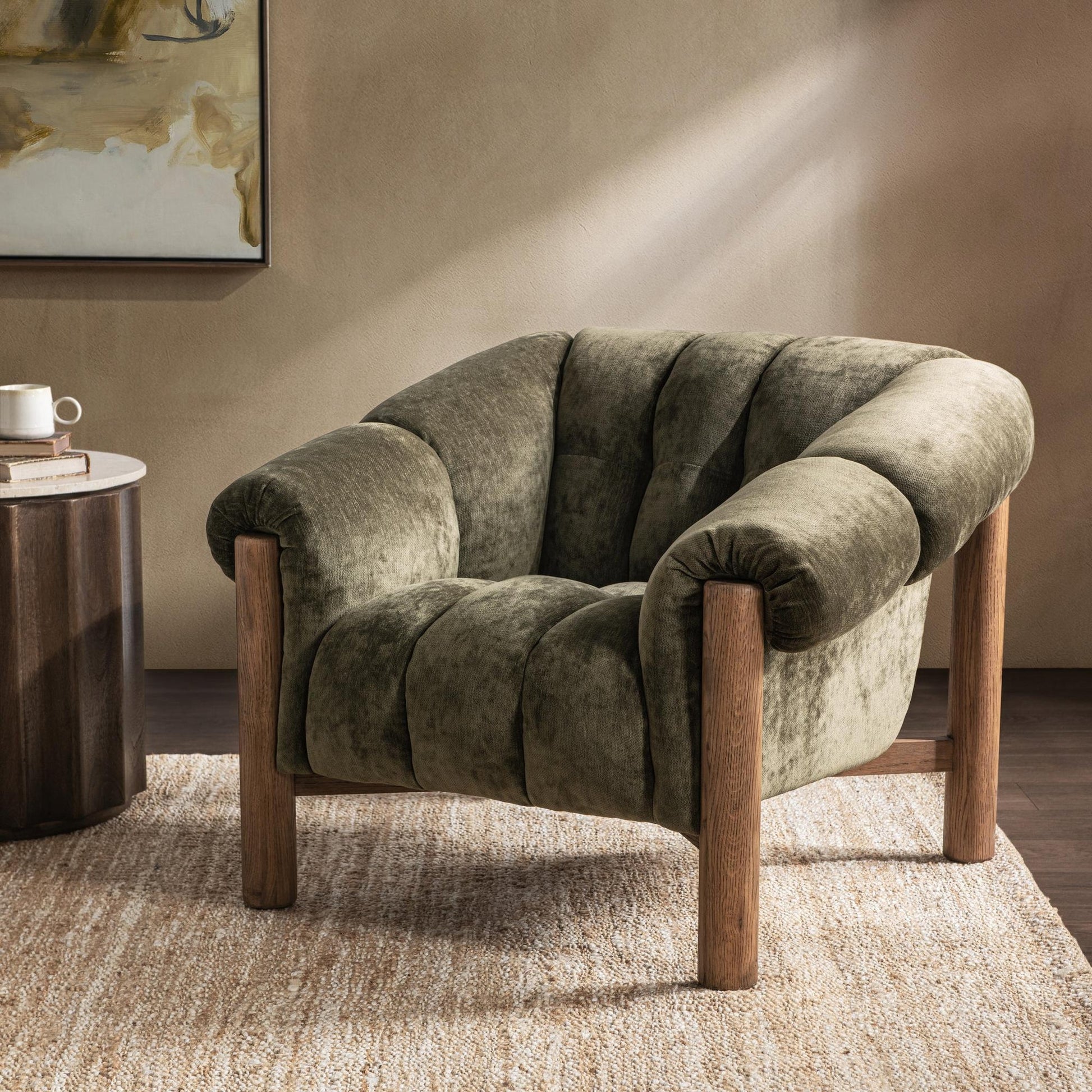 Sansa Accent Chair Olive Green