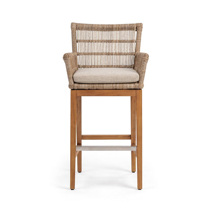 Natural Synthetic Weave Outdoor Bar & Counter Stool Valerie Bar Stool Collection