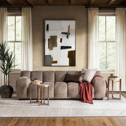 Shoreline Taupe 100% Polyester Sofa Parker Sofa Collection