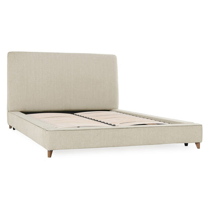 Oatmeal 86.5% Polyester Queen Tate Bed Collection
