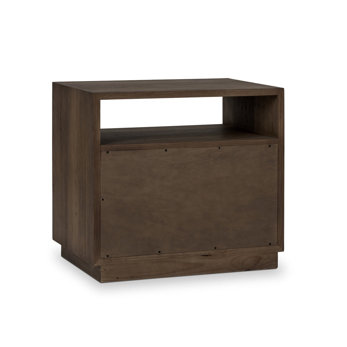 Toasted Brown Oak Veneer Nightstand Santa Clara Two-Drawer Nightstand Collection
