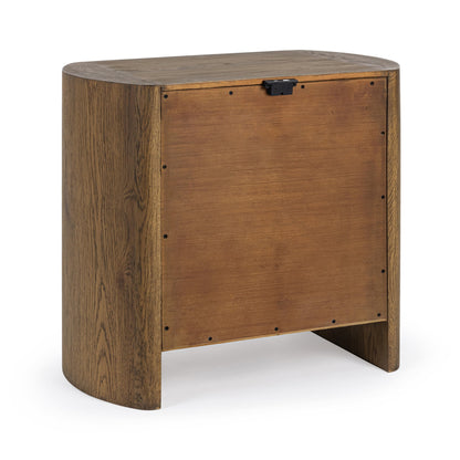 Kyrie 2 Drawer Nightstand Tawny Brown