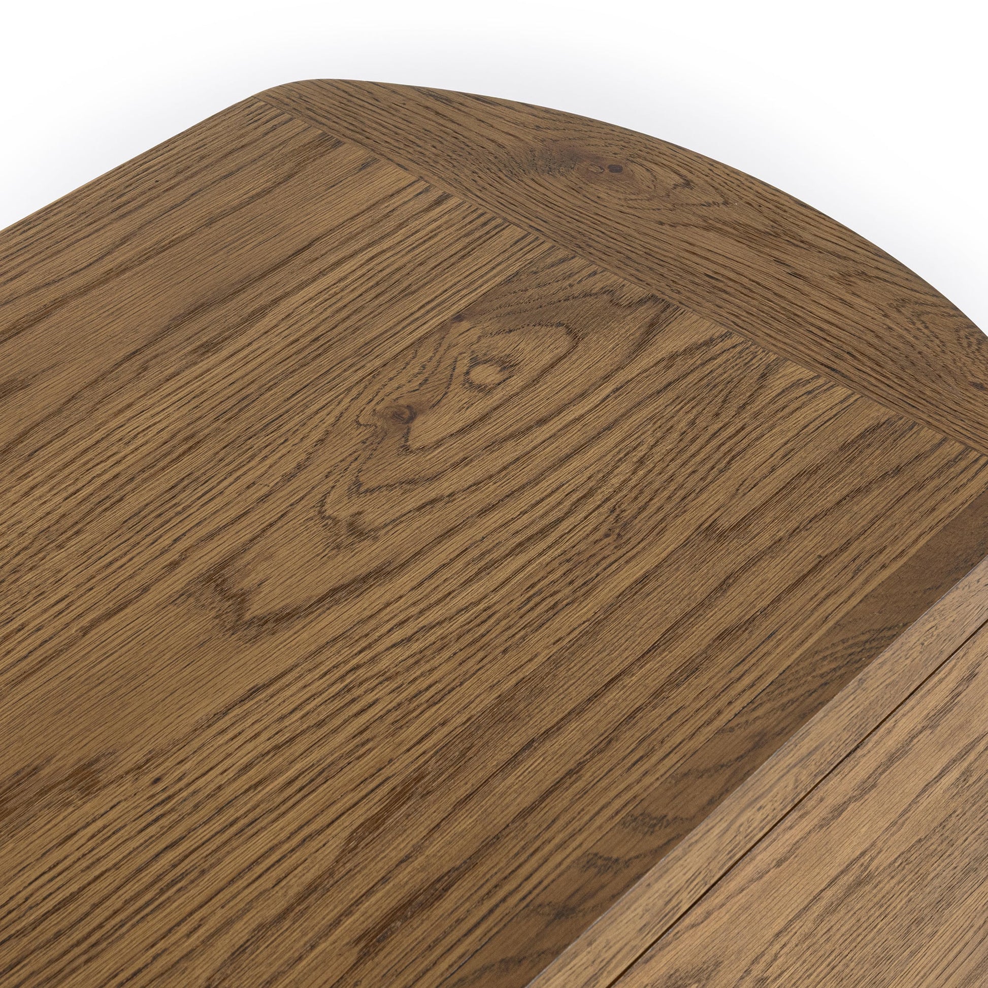 Tawny Brown Oak Veneer Nightstand Kyrie Two-Drawer Nightstand Collection