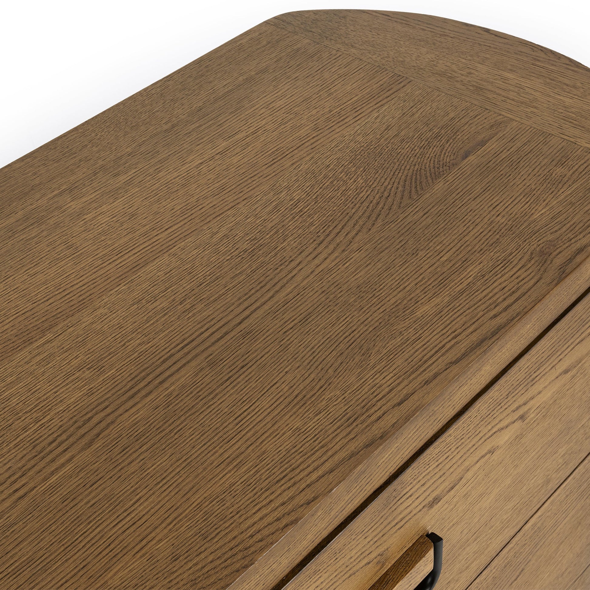 Tawny Brown Oak Veneer Dresser Kyrie Six-Drawer Dresser Collection