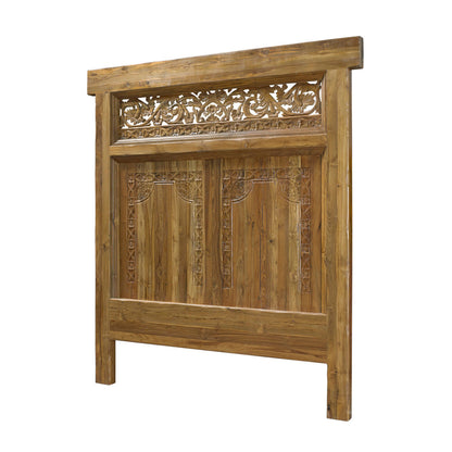 Teak Wood Eastern King Delago Headboard - Collection