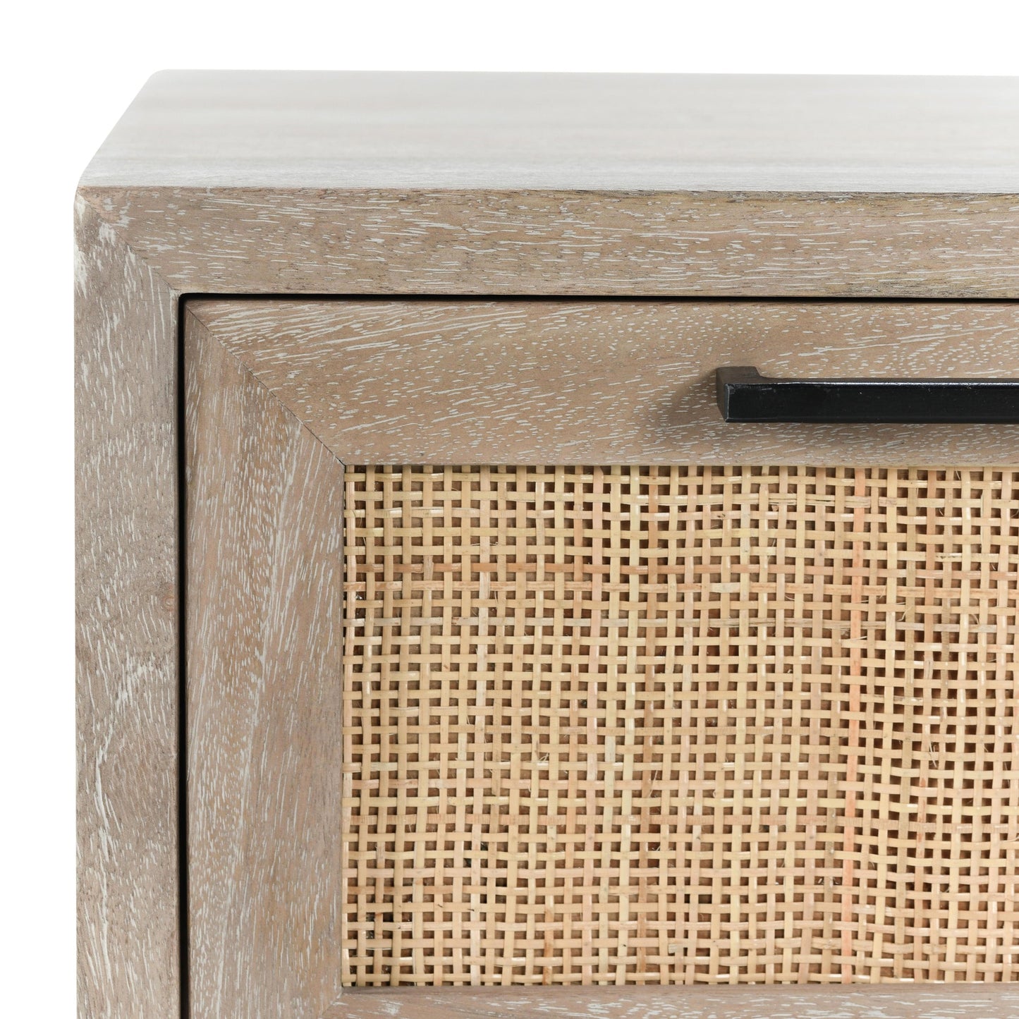 Meadow Taupe Mango Wood Nightstand Jensen One-Drawer Nightstand Collection