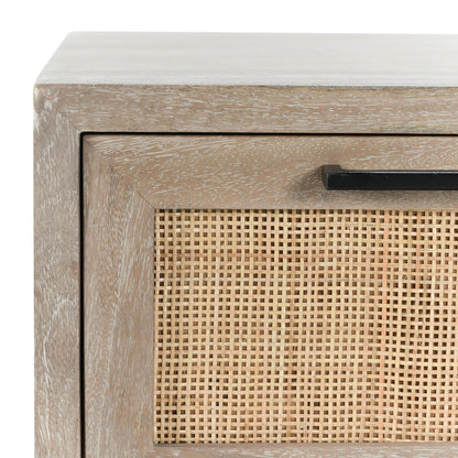 Meadow Taupe Mango Wood Nightstand Jensen One-Drawer Nightstand Collection