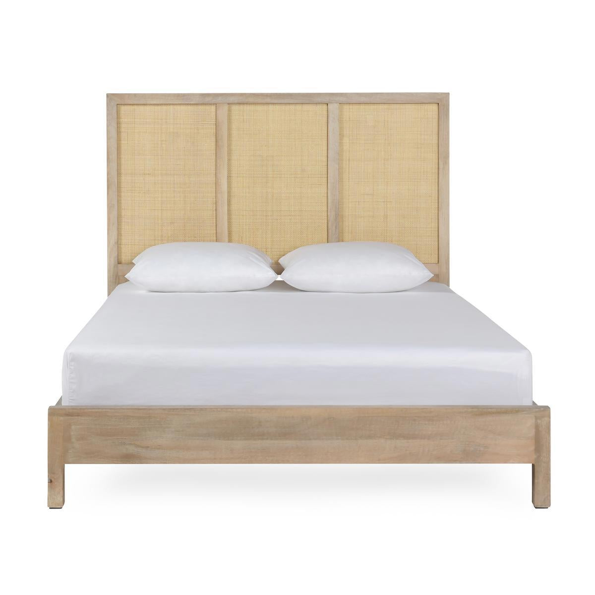 Meadow Taupe Mango Wood California King Jensen Bed Collection