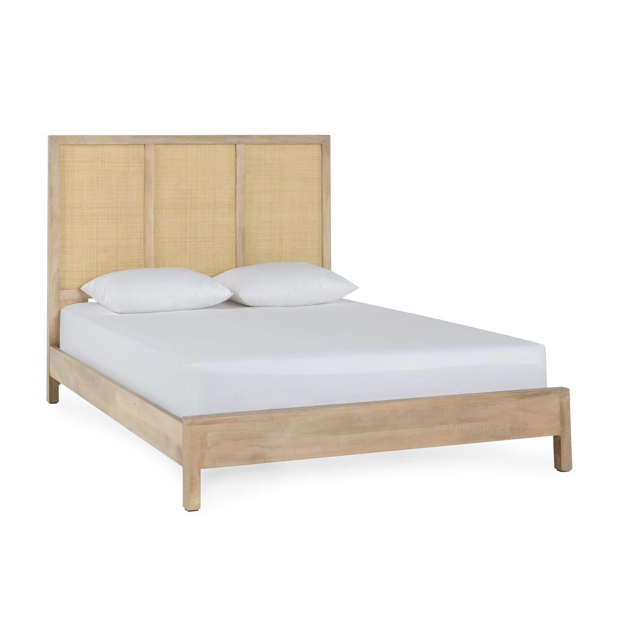 Meadow Taupe Mango Wood California King Jensen Bed Collection