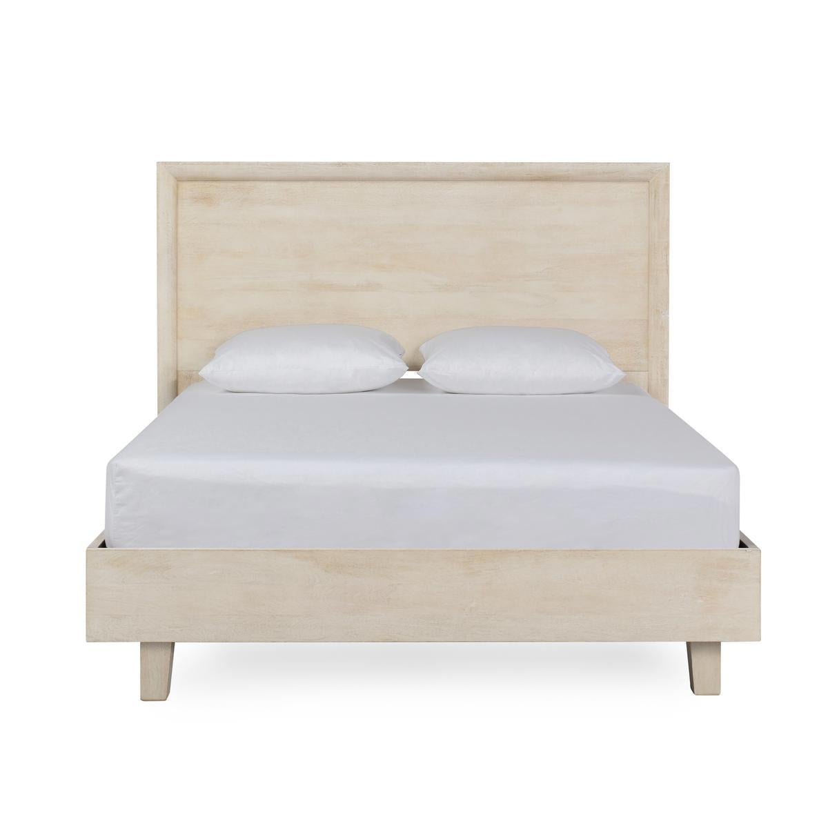 Seashell White Mango Wood California King Reece Bed Collection