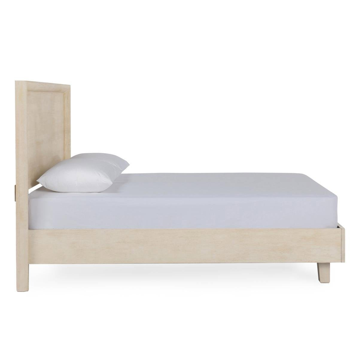 Seashell White Mango Wood California King Reece Bed Collection
