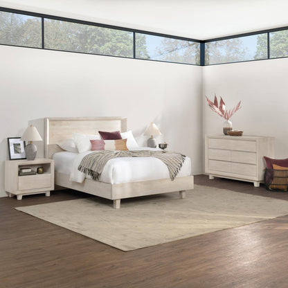 Seashell White Mango Wood California King Reece Bed Collection