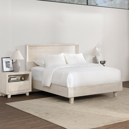 Seashell White Mango Wood California King Reece Bed Collection