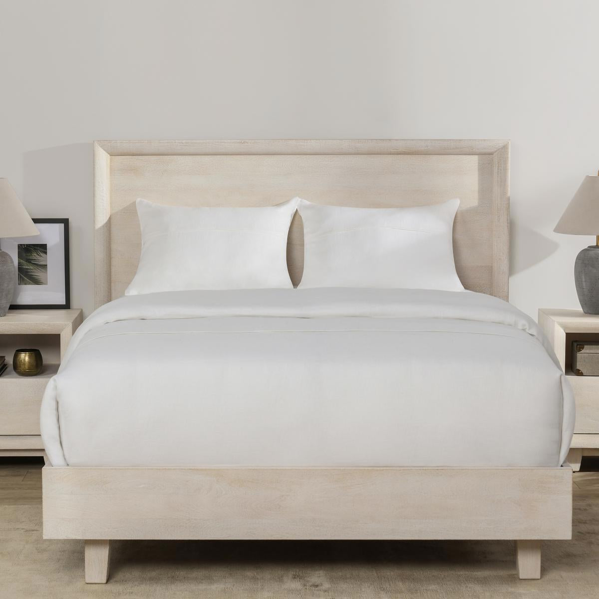 Seashell White Mango Wood California King Reece Bed Collection