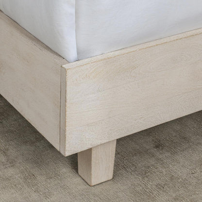 Seashell White Mango Wood California King Reece Bed Collection