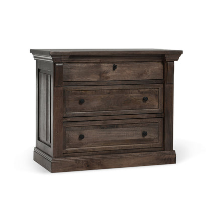 Cocoa Brown Mango Wood Nightstand Adelaide Three-Drawer Nightstand Collection
