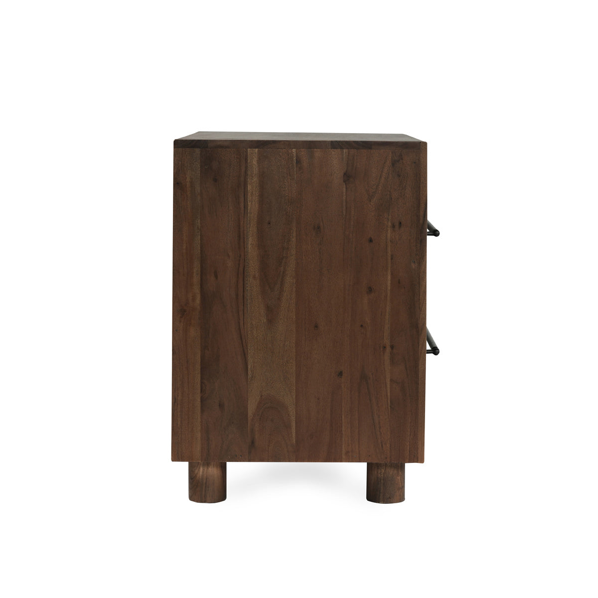 Harvest Brown Acacia Wood Nightstand Jaxon Two-Drawer Nightstand Collection