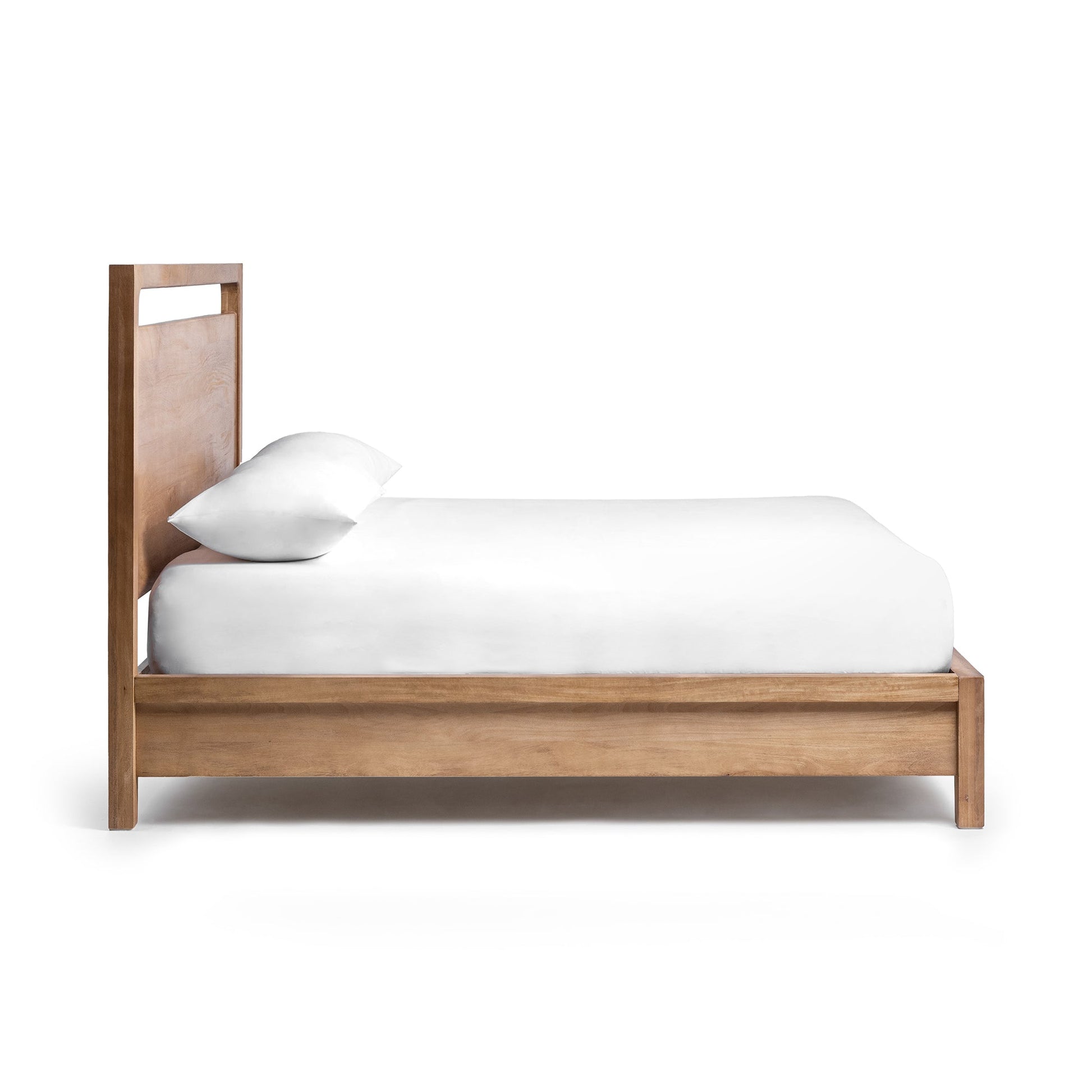 Natural Maple Mango wood Eastern King Laguna Bed Collection