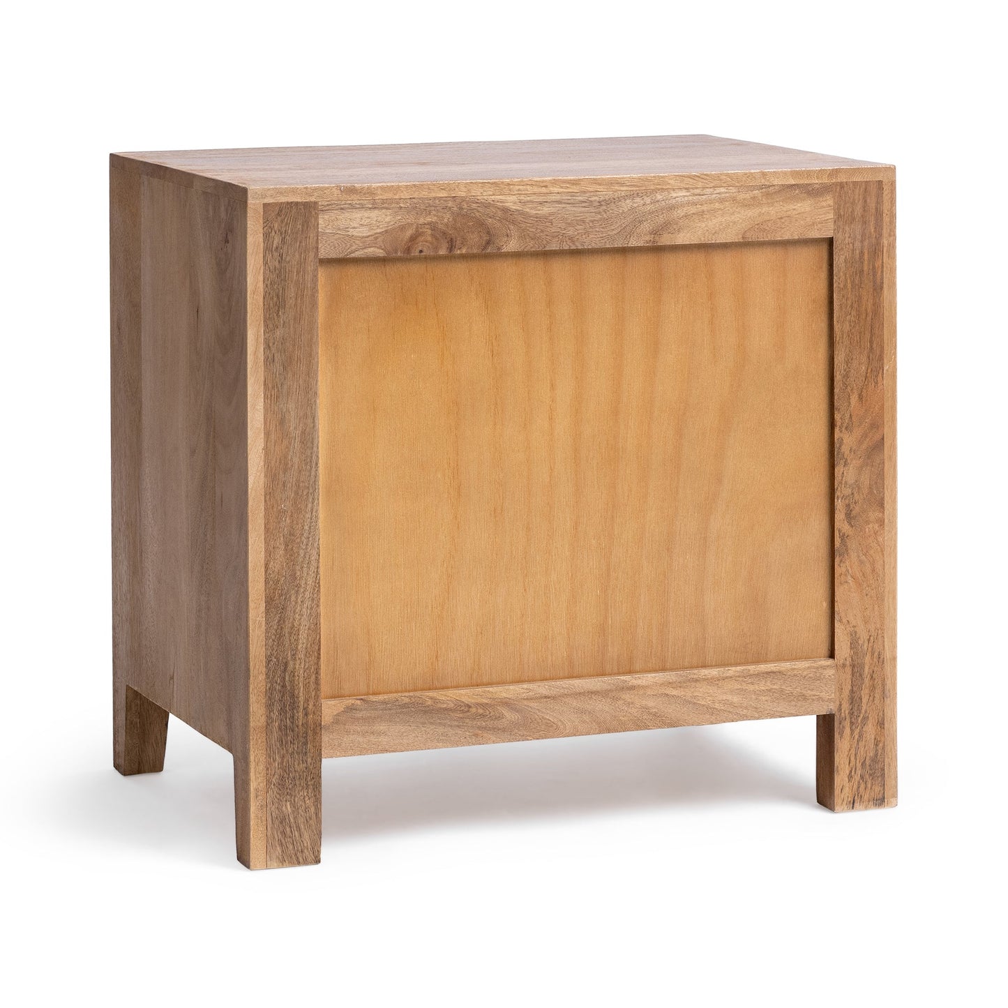Natural Maple Mango wood Nightstand Laguna Two-Drawer Nightstand Collection