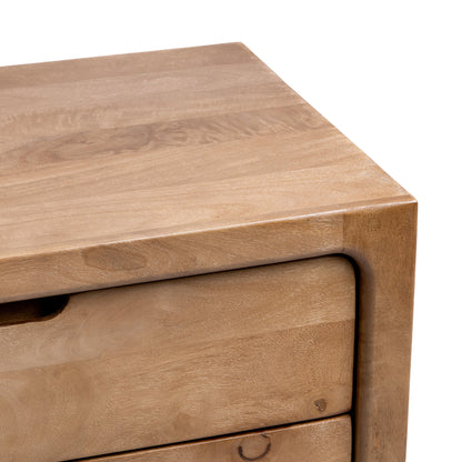 Natural Maple Mango wood Dresser Laguna Six-Drawer Dresser Collection