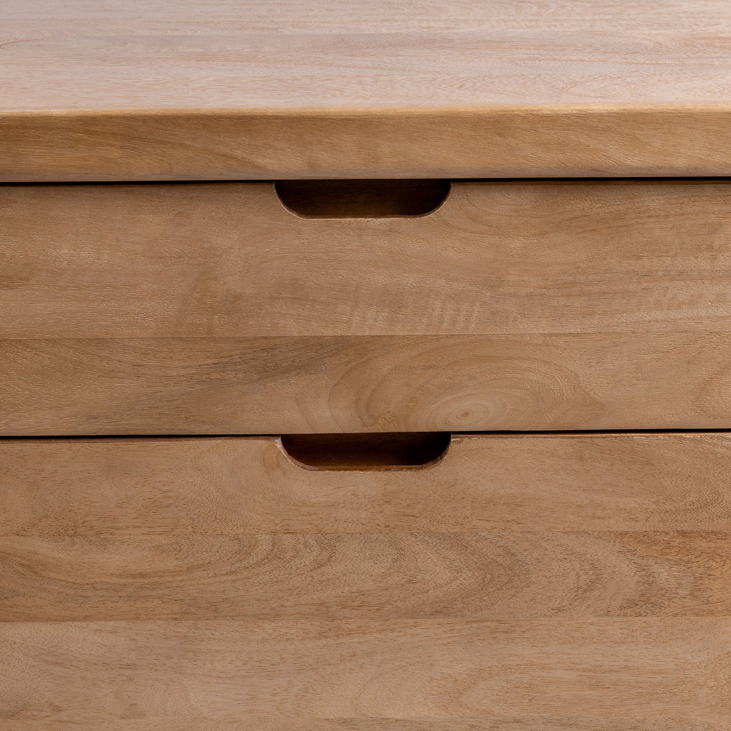 Natural Maple Mango wood Dresser Laguna Six-Drawer Dresser Collection