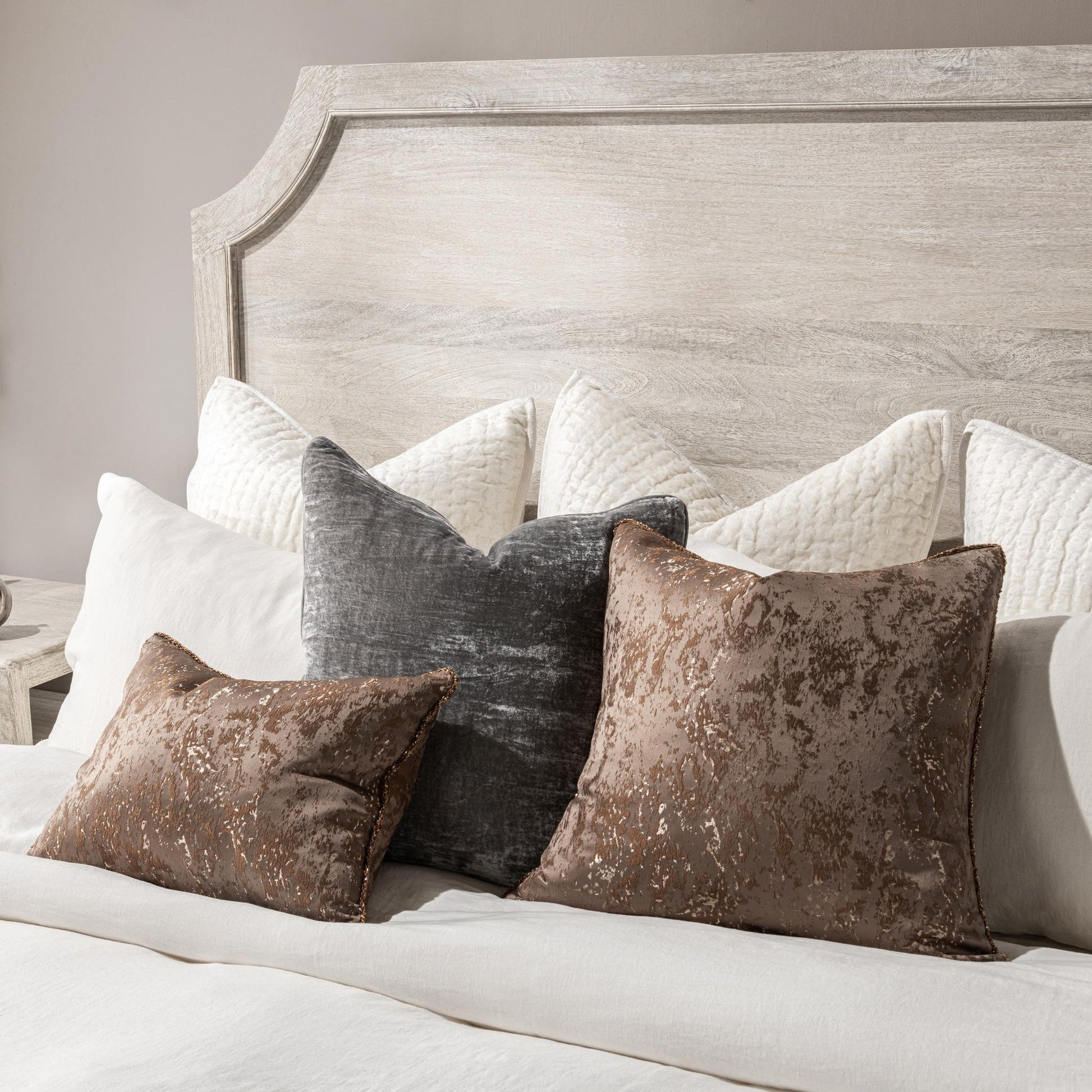 Creamwood Mango Wood Eastern King Westmont Bed Collection