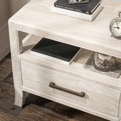 Creamwood Mango Wood Nightstand Westmont One-Drawer Nightstand Collection