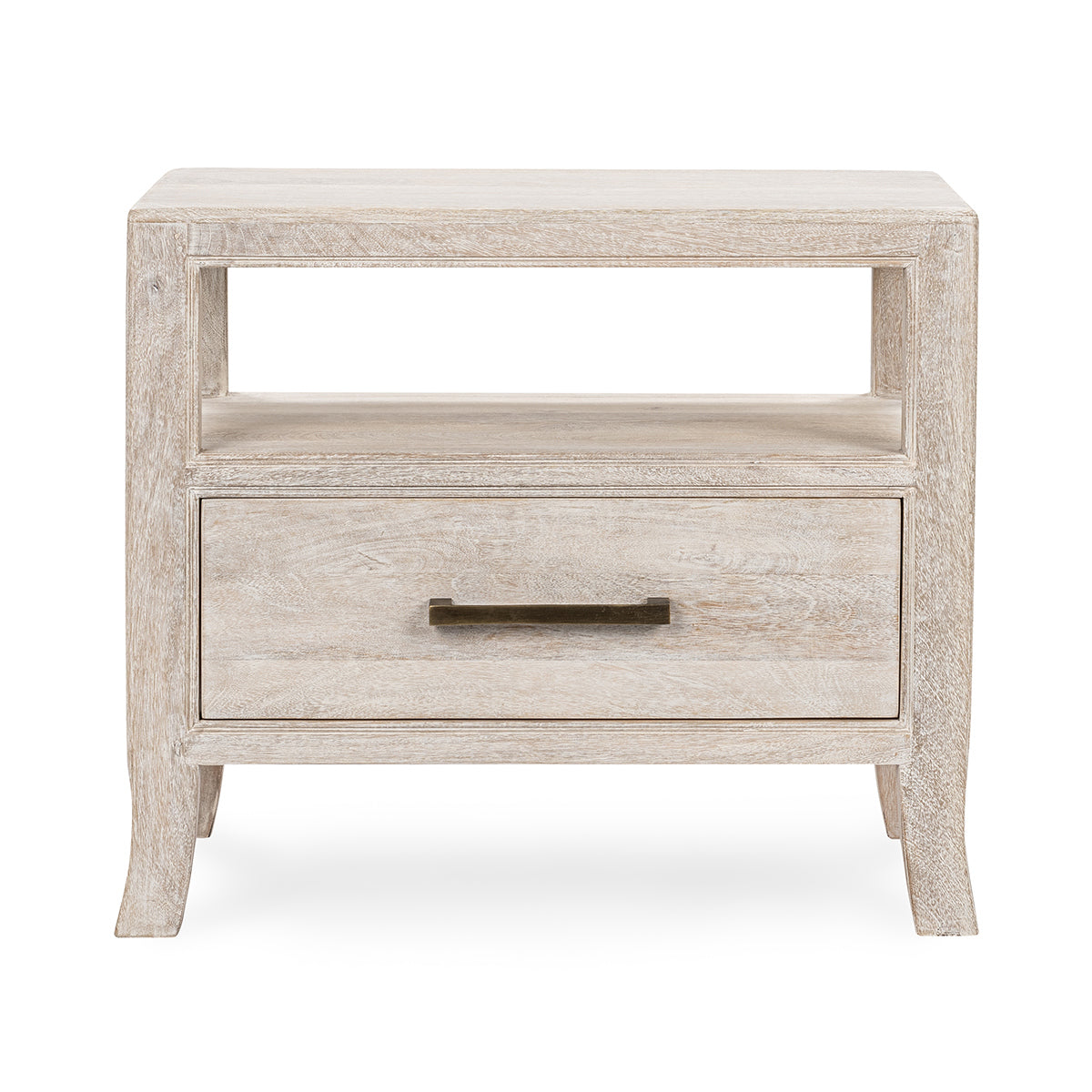Creamwood Mango Wood Nightstand Westmont One-Drawer Nightstand Collection