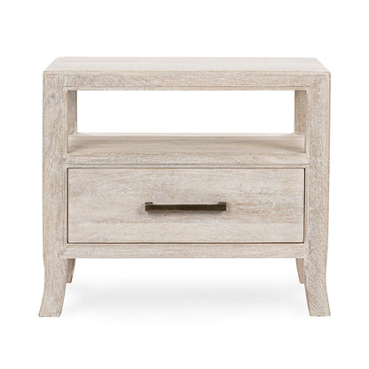 Creamwood Mango Wood Nightstand Westmont One-Drawer Nightstand Collection