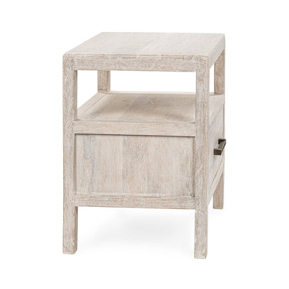 Creamwood Mango Wood Nightstand Westmont One-Drawer Nightstand Collection