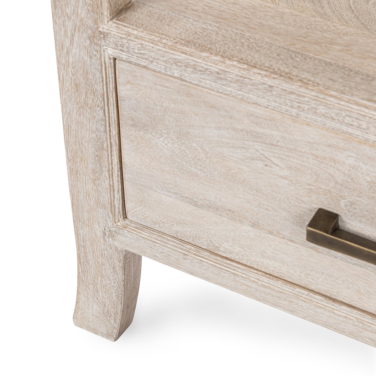Creamwood Mango Wood Nightstand Westmont One-Drawer Nightstand Collection