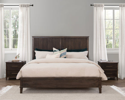 Auburn Walnut Mango Wood Eastern King Westlake Bed Collection